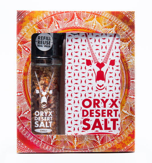 S890G - Chilli salt grinder & refill gift - 2 unit large - 290g (12 PACK)
