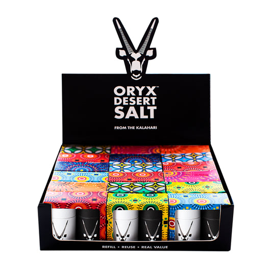 S198 - Salt & Pepper Travel Shakers - Display box - containing 18 sets - each 270g