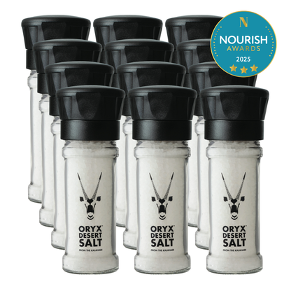 S010 - Oryx Desert Salt Grinder - RETAIL - TAMPER SEAL / BARCODE (12 Pack)