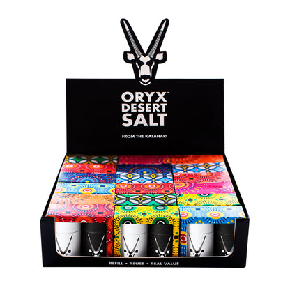 S198 - Salt & Pepper Travel shaker - Display box - 18 sets