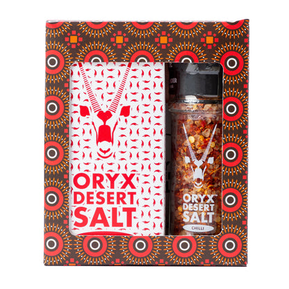 S890 - Chilli salt grinder & refill gift -  2 unit large - 290g (12PACK)
