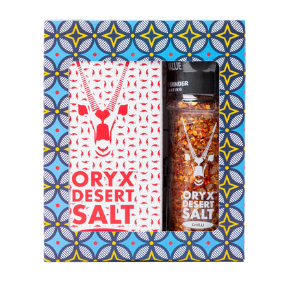 S890 - Chilli salt grinder & refill gift -  2 unit large - 290g (12PACK)