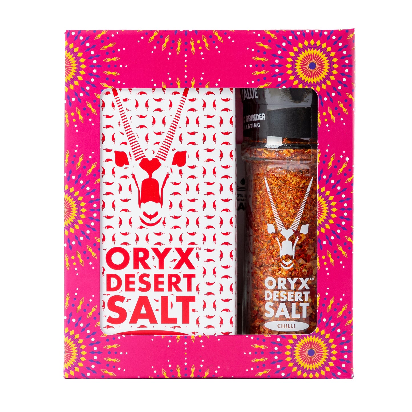 S890 - Chilli salt grinder & refill gift -  2 unit large - 290g (12PACK)